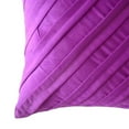 thumbnail image 4 of Euro Pillow Shams, Decorative Fandango Pink Euro Shams 26x26 inch (65x65 cm), Suede Euro Pillow Covers, Solid Color, Pintucks, Textured, Contemporary Euro - Contemporary Fandango, 4 of 10