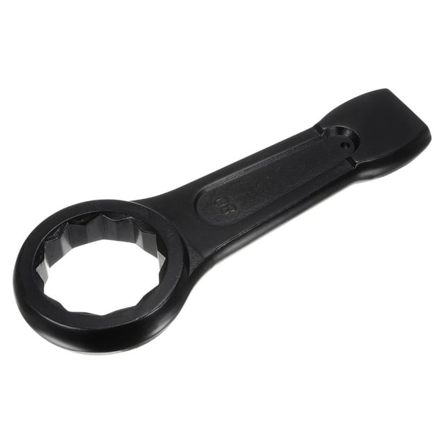 Unique Bargains Clé à Anneau de Boîte 80mm, Clé à Tête Unique en Acier Haute Résistance Outil à Main Clé Plate Métrique