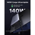 thumbnail image 3 of UGREEN Nexode Power Bank, 25000mAh 165W Cargador Portátil con 2 Cabl USB-C Integrados, Batería de Carga Rápida Coatible con MacBook Pro/iPhone 17 16 15 Pro MAX/Galaxy S25 Ultra, 3 of 5