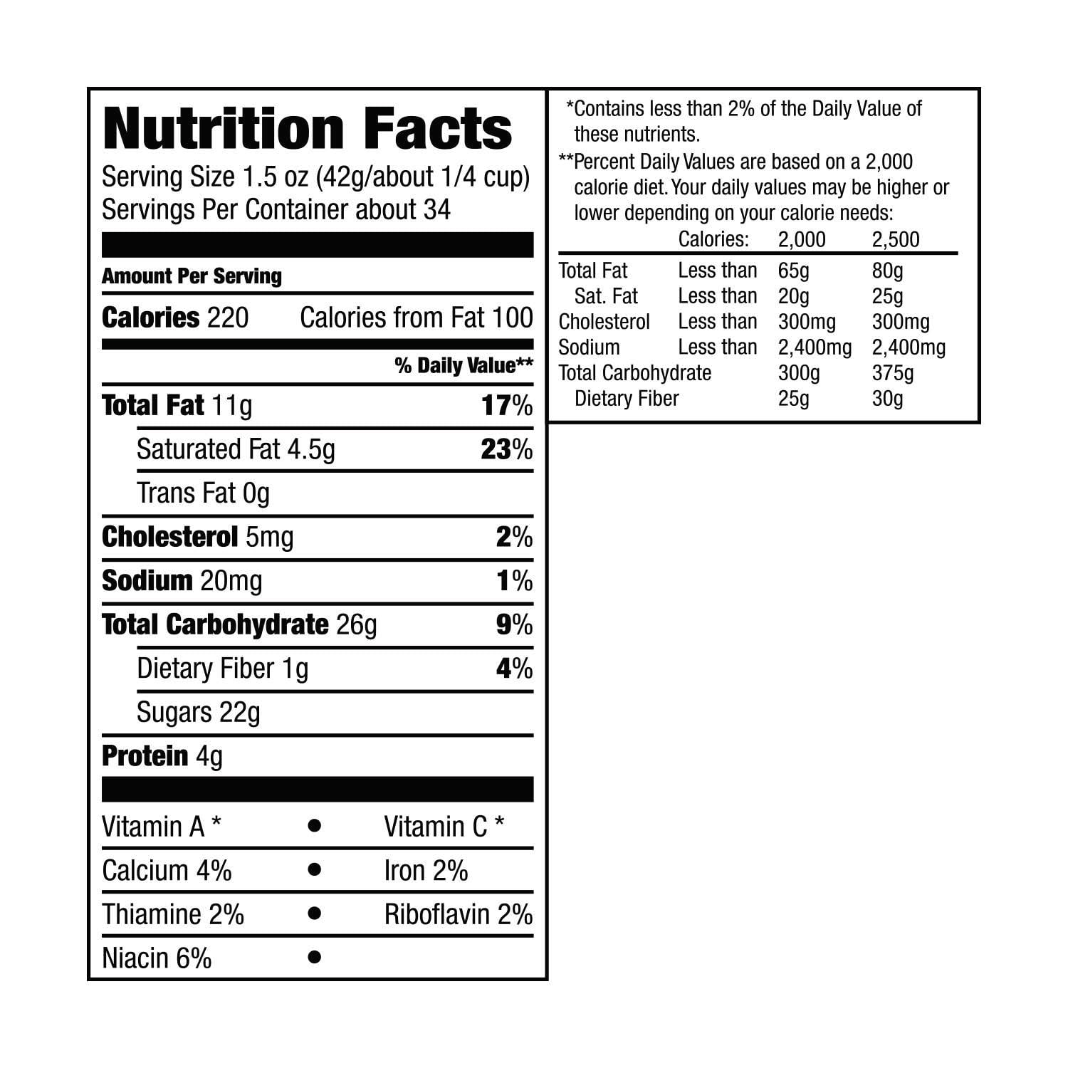 M M Nutrition Facts Fun Size Bios Pics