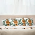 thumbnail image 3 of Ambesonne Retro Throw Pillow Cover 4 Pack, Greek Vase Laurel, 24", Hunter Green Orange, 3 of 6
