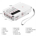 thumbnail image 5 of Mini Radio FM L-938, Altavoz Estéreo Portátil Digital, Reproductor de Audio MP3, Sonido de Alta Fidelidad, Pantalla de 1,5 Pulgadas., 5 of 5