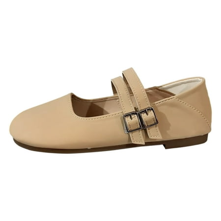 OJSFQUFP Women s Flats Ladies Large Size Single Shoes Simple Solid Colour Low Heel Flat Bottom Single Shoes Loafers Women Loafers Shoes for Work Khaki 40