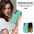 thumbnail image 5 of for Samsung Galaxy S23 Plus Case Wallet with Shoulder Strap for Women - Crossbody Lanyard,Zipper Pocket,Credit Card Holder,Shockproof - Metal Buckle Closure Premium PU Leather Case, Mint, 5 of 8