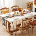 thumbnail image 3 of Fall Thanksgiving Cotton Linen Rectangle Table Runners 13"x60", Rustic Pumpkin Soccer Sports Blue Brown Coffee Table Runner Dresser Scarves Luxury Table Runners for Wedding Party Banquet Dinner Decor, 3 of 8