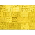 thumbnail image 1 of Ahgly Company Indoor Rectangle Patchwork Yellow Transitional Area Rugs, 8' x 12', 1 of 4