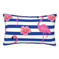 thumbnail image 1 of Fotbe Pink Flamingo Funda de Almohada Decorativa Estilo Occidental, Lujo en Algodón, Fundas para Almohadas King, Cojín Estampado para Decoración del Hogar-14"x20", 1 of 6