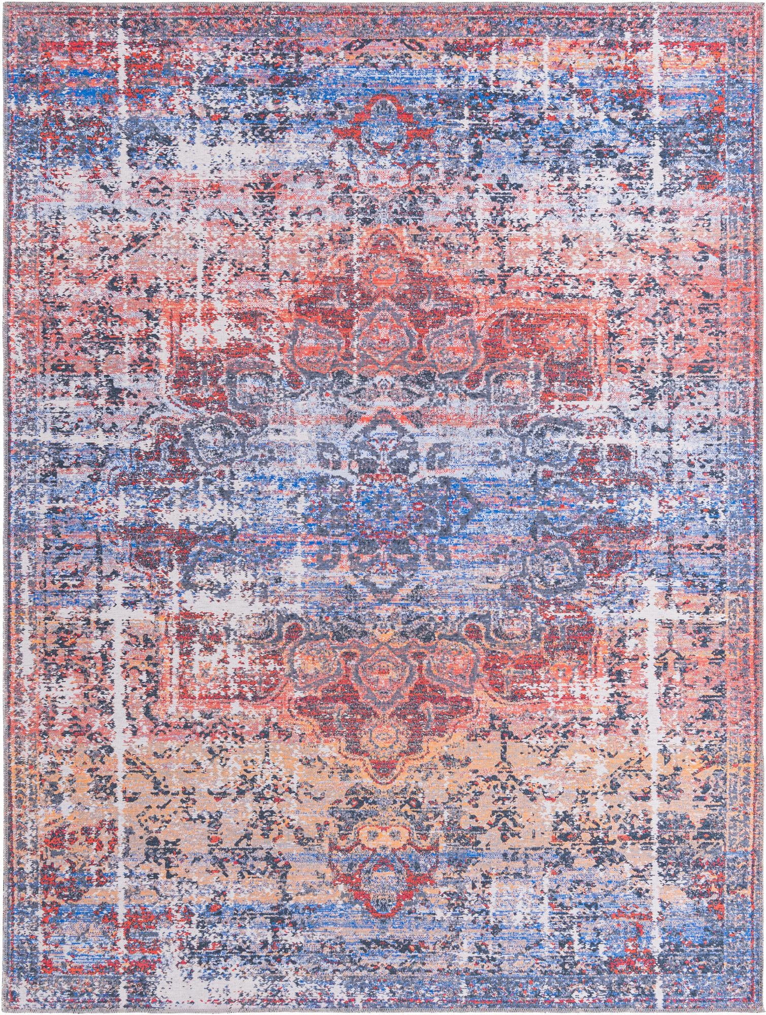 Francesca Collection Washable Rug 9' x 12' Autumn Flatweave