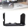 thumbnail image 1 of X T5 L Shape Grip, Hand Grip L Plate Bracket for  X T5 Camera, Quick Release Plate, 1/4 inch Threaded Holes, 2 Arca Type Dovetail Slots, Wooden Side Handle, 1 of 7