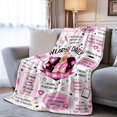 thumbnail image 2 of Nurse Blanket with Nurse Daily Affirmations, Nurse Gifts for Women, LPN, RN Gifts for Nurses, Nurse Appreciation Gifts, Nursing School Graduate Birthday Gifts for Nurse, 60x80, 2 of 6