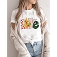 thumbnail image 3 of Ropa de vacaciones para mujer, camiseta con estampado de letras dulces de los años 90, camiseta estampada, camisetas de año nuevo, moda de feliz navidad 2025, 3 of 5