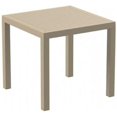 thumbnail image 1 of Siesta ISP164-DVR 31 in. Ares Resin Square Dining Table  Dove Gray, 1 of 4