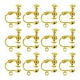 thumbnail image 1 of kurtrusly 12 Pcs Clip à Vis Non Perforé Crochet Plat DIY Or, 1 of 8