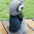 thumbnail image 5 of Pet Apparel, Basic Dog Hoodie, Soft Warm Fleece Dog Sweater with Leash Hole and Pocket, Cold Weather Pullover Coat for Small Medium Large Dogs, 5 of 9