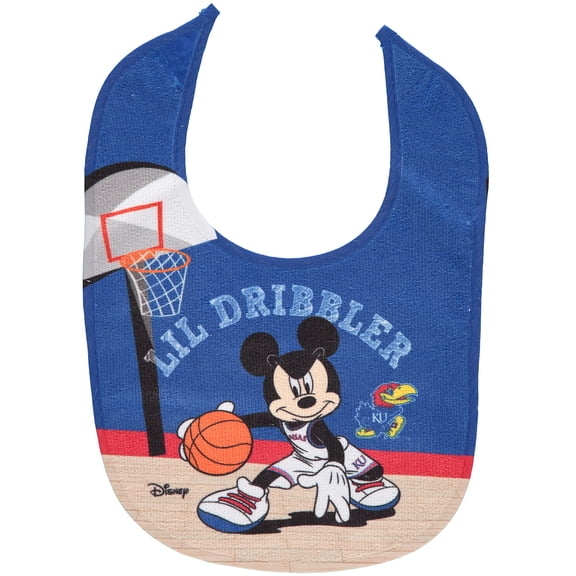 WinCraft Kansas Jayhawks Disney Mickey All Pro Baby Bib