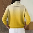 thumbnail image 4 of Dwralegc Cozy Sweaters for Women Loose Multicolor Long Sleeve Knit Blouses Cowl Neck Tops Jumper Casual Winter Spring Sweater Yellow L, 4 of 5