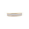 thumbnail image 2 of 10kt Yellow Gold Womens Baguette Diamond Wedding Band 1/2 Cttw, 2 of 3