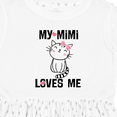 thumbnail image 4 of Inktastic Mimi Loves Me Grandchild Girls Girls Toddler Dress, 4 of 5
