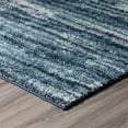 thumbnail image 3 of Addison Reston Contemporary Stripe Shag Blue Area Rug, 3 of 3