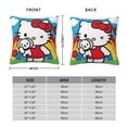 thumbnail image 2 of Hello Kitty Pillow Cover, Square Throw Pillow Cases For Couch Sofa Bed Living Room,Home Decorative, 18"X18", 2 of 9