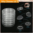 thumbnail image 3 of Uxcell Dollar Coin Holders, Plastic Coin Capsule Coin Collection Supplies Container Clear 38mm, 3 of 6
