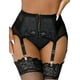 thumbnail image 2 of Liguero para mujer, liguero de encaje de talla grande y 6 Clips de Metal, ropa interior ajustable, tirantes U, 2 of 5