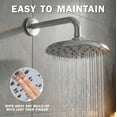 thumbnail image 6 of Aqua Elegante Rainfall Shower Head for Overhead Luxury Rain Showers - 2.5 GPM - Polished Chrome, 6 of 8