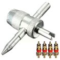 thumbnail image 2 of 4 In 1 Tire Valve Stem Removal Tool Valve Stem Puller Valve Cleaning Tool Removal Repair Tire Wrench Core Tool Tire Core To D8U0, 2 of 5