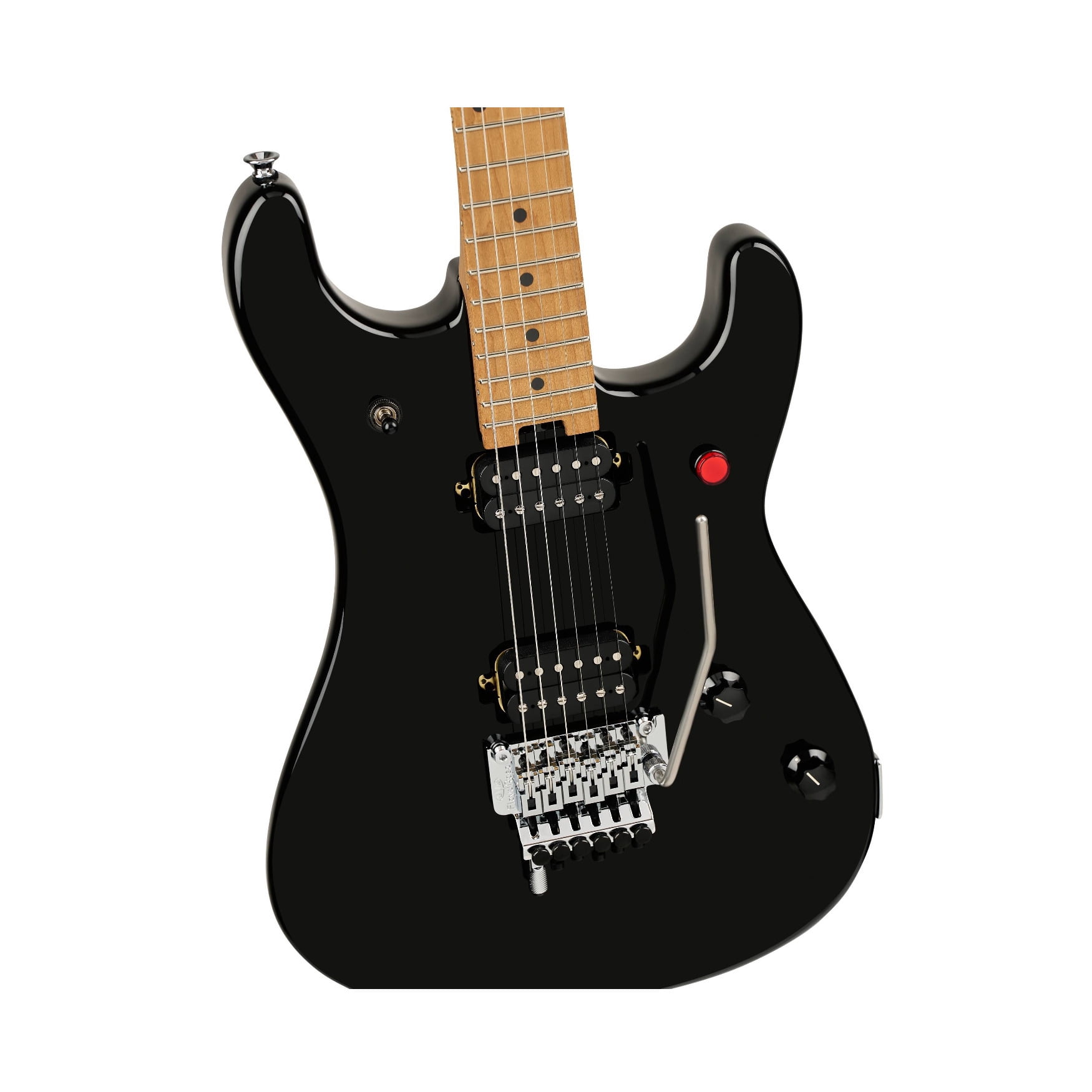 EVH 5150 Series Deluxe 6-String Electric Guitar with Baked Maple Fingerboard and Basswood Body (Black)