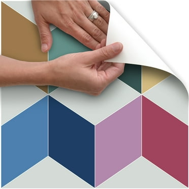 Con-Tact Brand Floor Adorn Vinyl 12 in x 12 in, Squared (6-Pack)