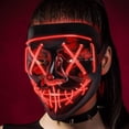 thumbnail image 4 of Máscara LED de Halloween Adepaton con luz brillante para cosplay, 4 of 9