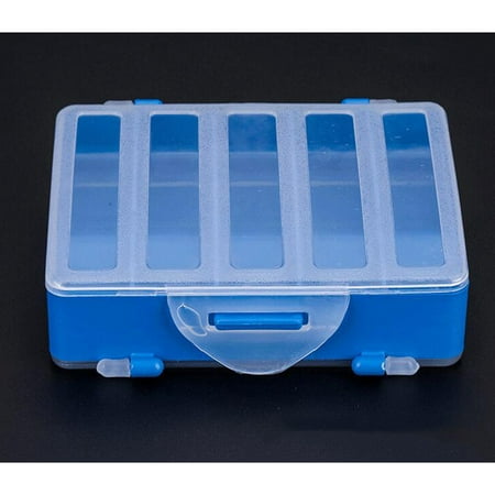 MEIBUTYUP Double-Sided Fishing Tackle Box with Transparent Lid for Efficient Storage and Organization
