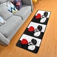 thumbnail image 2 of Dreamtimes Swans Couple Birds Hallway Runner Rug 2'x6' Kitchen Rug with Rubber Backing Heart Valentine's Day Non Slip Entryway Rug Runner Washable Soft Area Rug for Hallway Bedroom Kitchen Decor, 2 of 6