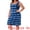 Blue, variant on Plus Size Tie Dye Sleeveless Sundress Casual Tank Dress 2X Blue Brown