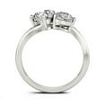 thumbnail image 4 of Oryn Jewelry Heart Cut 1.6 Ct White Moissanite Band - 14K White Gold Plated Engagement Ring - Wedding Proposal Bands for Her - Heart Shape Jewelry, 4 of 6