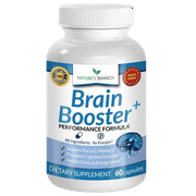 Brain Booster Supplement Memory Focus Mind & Clarity En-hancer - 60 Capsules