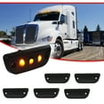 thumbnail image 2 of GTINTHEBOX 5pc Smoke Lens Amber LED Roof Clearance Marker Light For Kenworth T680 T770 T880, 2 of 12