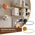 thumbnail image 4 of HLONK Wall Mounted Ball Rack Holder Basketball Football Hoop Storage Display R5E4, 4 of 8
