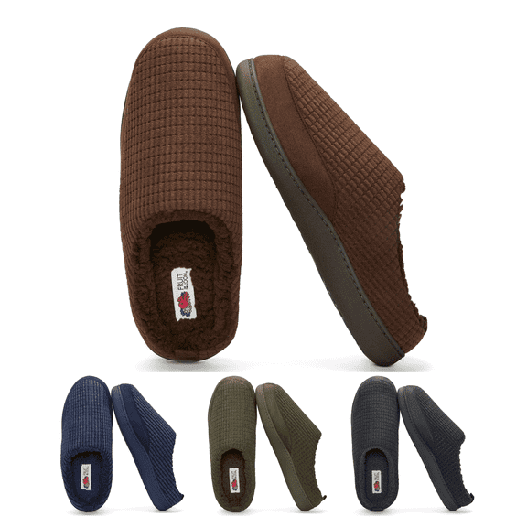 Fruit Of The Loom Mens Fleece Waffle Clog