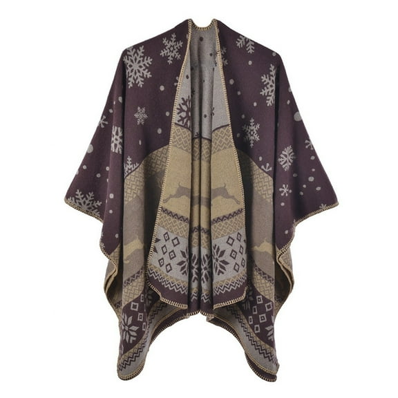 Pashmina Shawl Wraps for Women Plus Size Elegant Winter Vintage Pattern Open Front Scarf Poncho Casual Soft Lightweight Womens Shawls And Wraps for Evening Wear