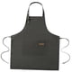thumbnail image 5 of Delantal de lona gruesa, delantal de trabajo, correa ajustable, delantal de Chef, delantal con pechera para hornear, adultos, carpintería, cocina, Verde Gris, 5 of 9