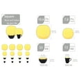 thumbnail image 2 of Stoneware Square 16pc Dinnerware Set, Inside Shiny Yellow + Outside Matte Black, 2 of 5