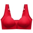 thumbnail image 2 of Patlollav Bras for Women Soild Wire Free Underwear One-Piece Bra Everyday Underwear, 2 of 6