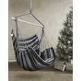thumbnail image 2 of XXL Hammock Chair Hanging Rope Swing with 2 Cushions - Max 500lbs-Perfect for Patio, Porch, Bedroom, Backyard, Indoor or Outdoor - Includes Hanging Hardware Kits, 2 of 12