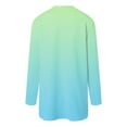thumbnail image 5 of TTUHYWXI Cardigan Sweaters for Women Lightweight Open Front Long Sleeve Cardigan with Pocketes Fall Trendy Gradient Clothes (Light Blue, S), 5 of 8
