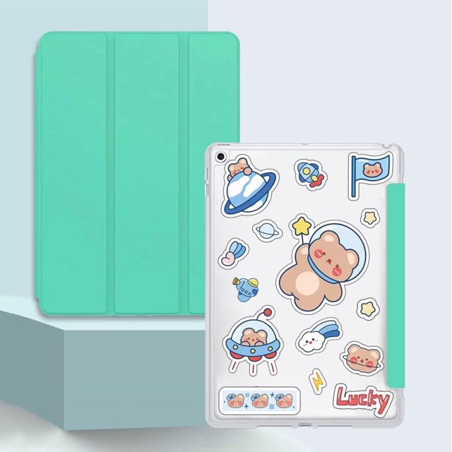 Tablet Cover For iPad Mini 2 3 4 5 6 Leather Smart Folio Case For ipad mini4 A1538 mini5 A2124 mini6 A2568 Protective Cases capa Mint(A4 Sticker) iPad Mini 1 2 3