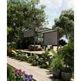 thumbnail image 1 of BeesClover Pergola Arquée Extérieure 10x10 Pieds, Gazebo en Aluminium Robuste avec Auvent Rétractable, Résistant aux UV pour Terrasse Jardin Porche Pelouse, 1 of 7