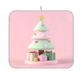 thumbnail image 6 of Iauyy Dish Drying Mat for Kitchen Counter, Super Absorbent & Hanging 16x18 / 18x24 Inch (S/M) Festive Pink Atmosphere, 6 of 8