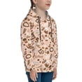thumbnail image 3 of Fotbe coffee tea pots Pattern Youth Pullover Hooded Sweatshirt, Boys Hoodie, Kangaroo Pocket Hoodie for Kids Girls -X-Large, 3 of 6