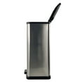 thumbnail image 3 of Mainstays Kitchen Trash Can, 13.2 Gallon Plastic Step Garbage Bin with Lid, Silver, 3 of 15
